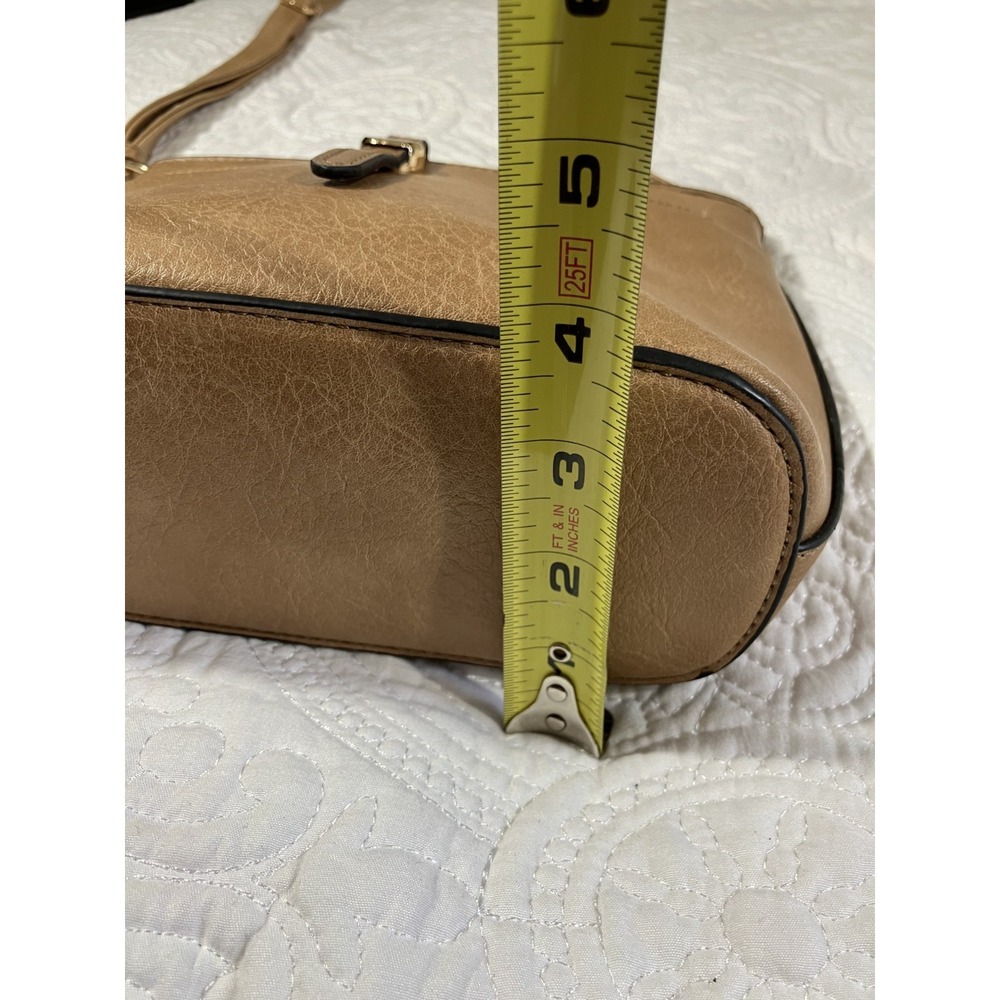 Crossbody Purse Shoulder Bag Animal Print Women's Small Brown Travel Gold Accent - Picture 5 of 9